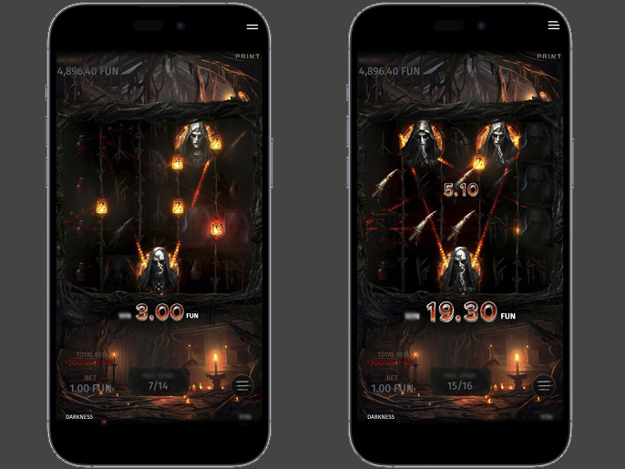 Бонус в слоте Darkness